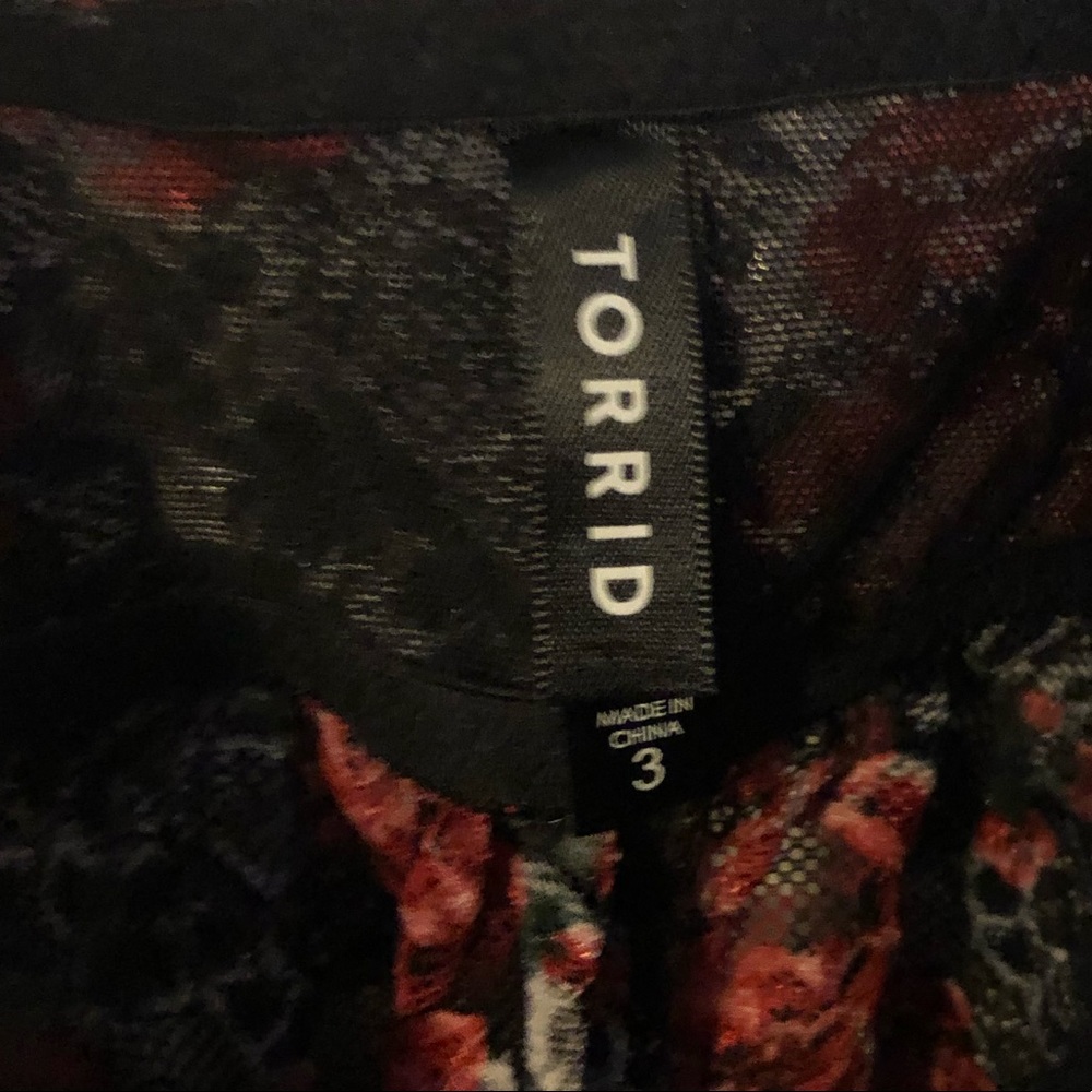 Torrid rose lingerie lace cami babydoll